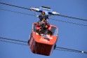 Koelner Seilbahn Gondel blieb haengen Koeln Linksrheinisch P225